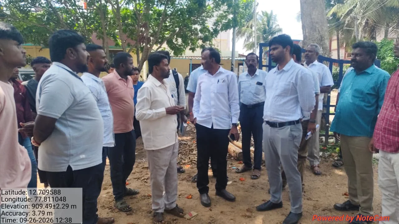 ஓசூர் மாநகராட்சி 37வது வார்டில் வடிகால் வசதிகளை கமிஷனர் சபீர் முகமது ஆலம் ஆய்வு!